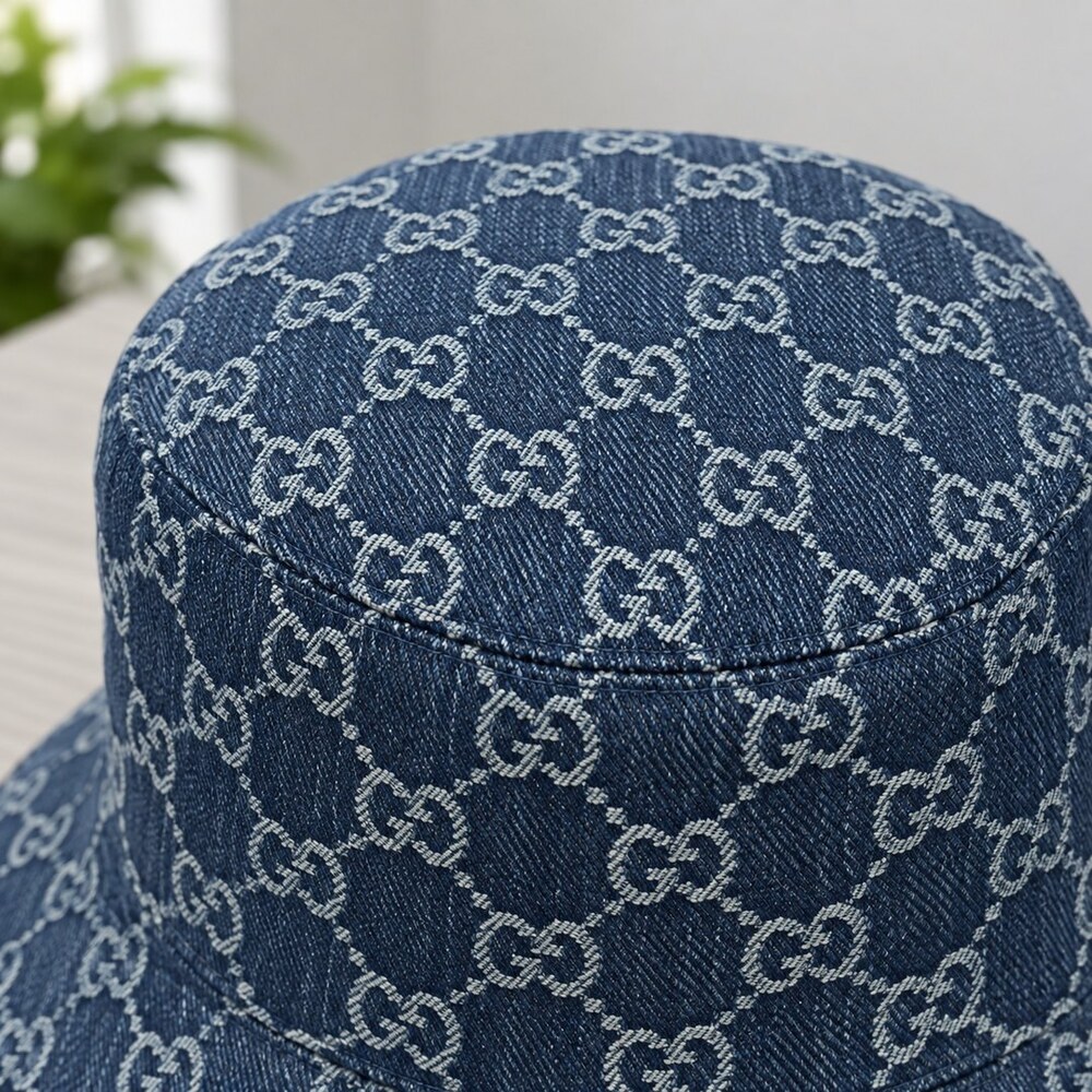 Gucci GG Denim Bucket Hat - Picture 5 of 6